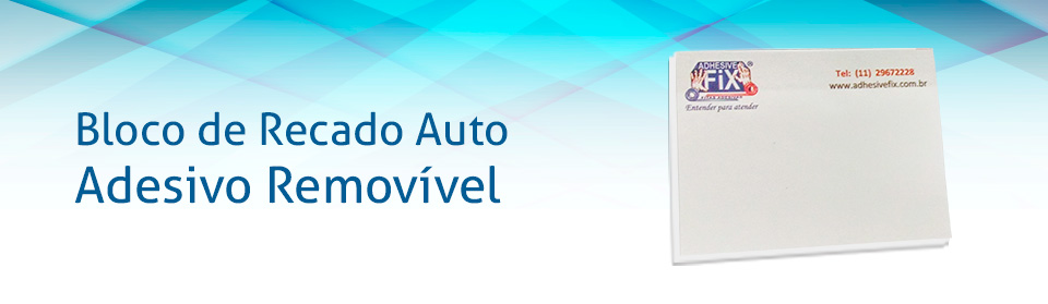 Bloco de Recado Auto Adesivo Removível Personalizado Bloco de Recado Auto Adesivo Removível Personalizado
